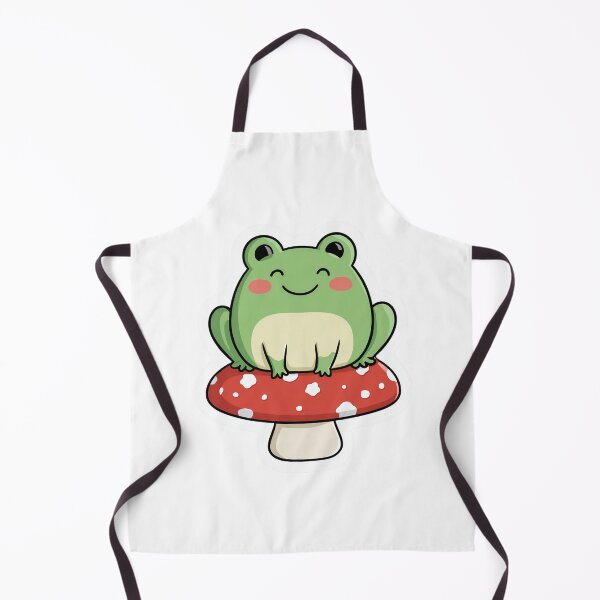 Item preview, Cottagecore Frog On Mushroom Cute Kawaii designed and sold by StickerMan17.