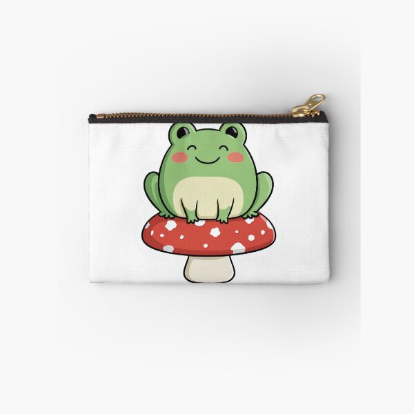 Item preview, Cottagecore Frog On Mushroom Cute Kawaii designed and sold by StickerMan17.