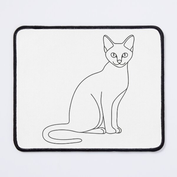 Item preview, Siamese Cat Elegant Line Art Gift designed and sold by OneLine Studio.