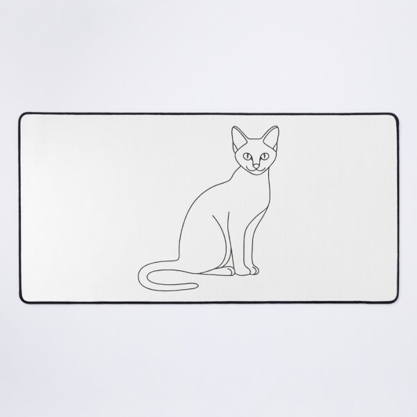 Item preview, Siamese Cat Elegant Line Art Gift designed and sold by OneLine Studio.