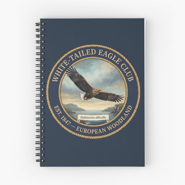 Item preview, White Tailed Eagle Club Vintage Badge European Wildlife designed and sold by CalmCapy Co.