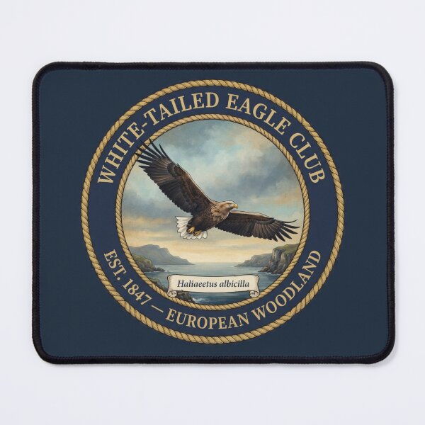 Item preview, White Tailed Eagle Club Vintage Badge European Wildlife designed and sold by CalmCapy Co.