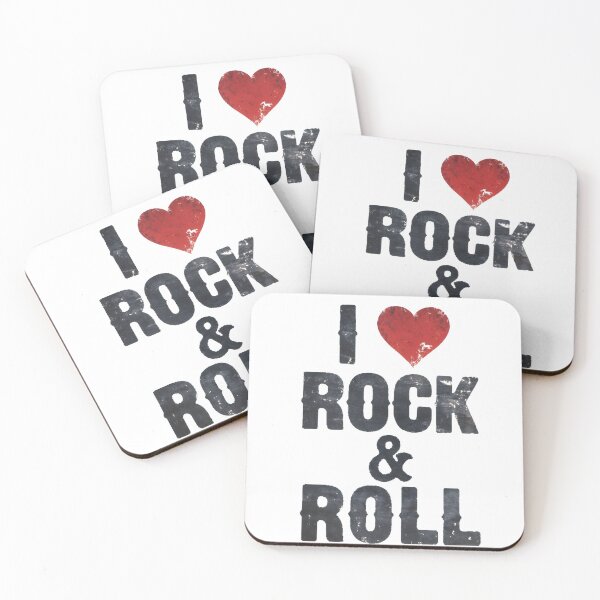 Item preview,  I Love Rock and Roll - Vintage Distressed Grunge Music Quote designed and sold by A-M-G-Shop.