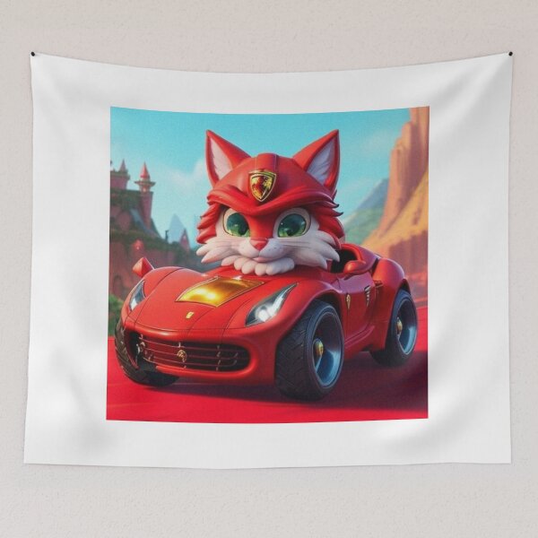 Item preview, My cat has ferrari designed and sold by ZeusGallery.