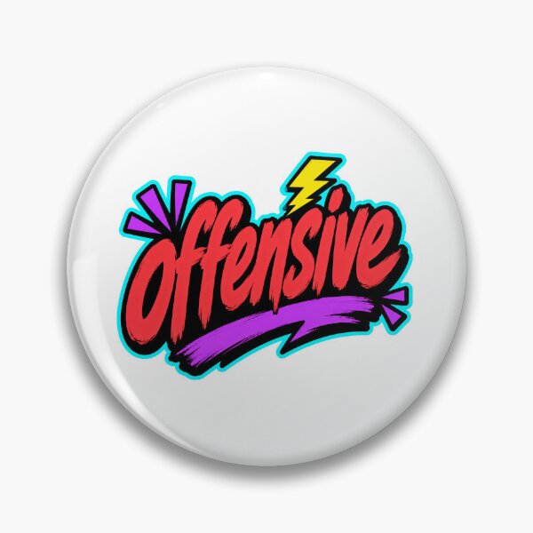 Item preview, Offensive Edgy Statement Typography designed and sold by RedCircleArt.