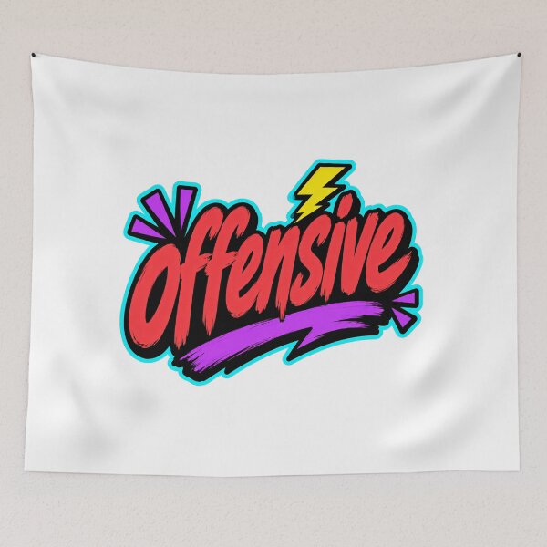 Item preview, Offensive Edgy Statement Typography designed and sold by RedCircleArt.