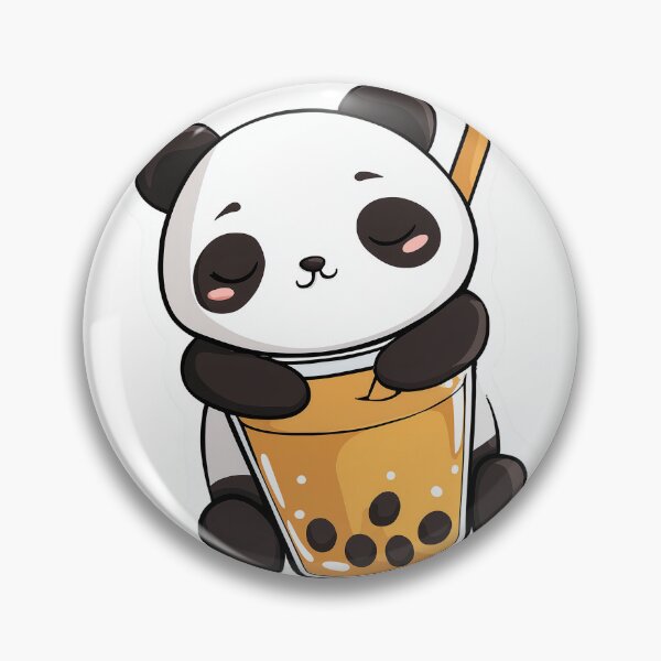 Item preview, Boba Panda Cute Bubble Tea Kawaii designed and sold by StickerMan17.