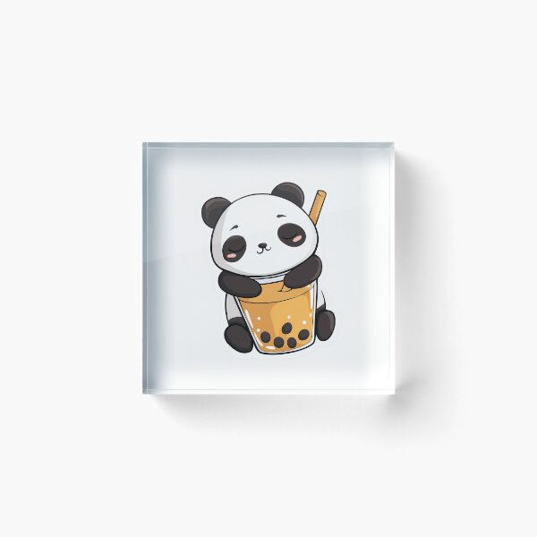Item preview, Boba Panda Cute Bubble Tea Kawaii designed and sold by StickerMan17.