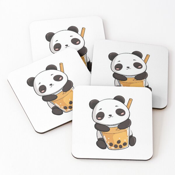 Item preview, Boba Panda Cute Bubble Tea Kawaii designed and sold by StickerMan17.