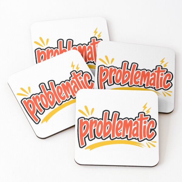 Item preview, Problematic Colorful Meme Typography designed and sold by RedCircleArt.
