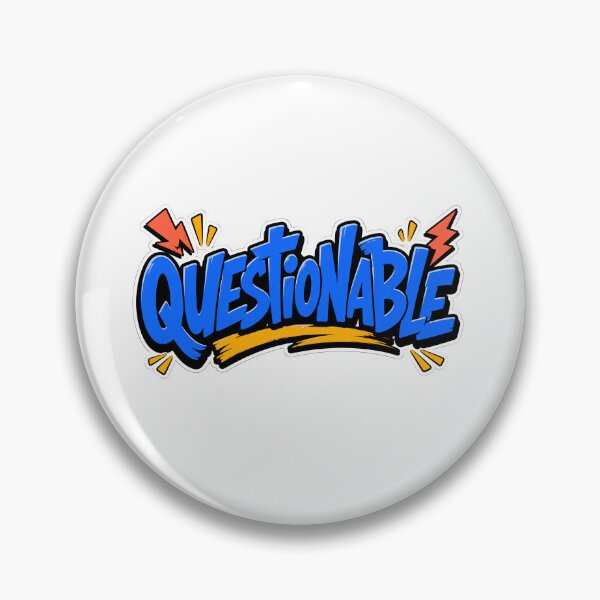 Item preview, Questionable Bold Comic Word Art designed and sold by RedCircleArt.