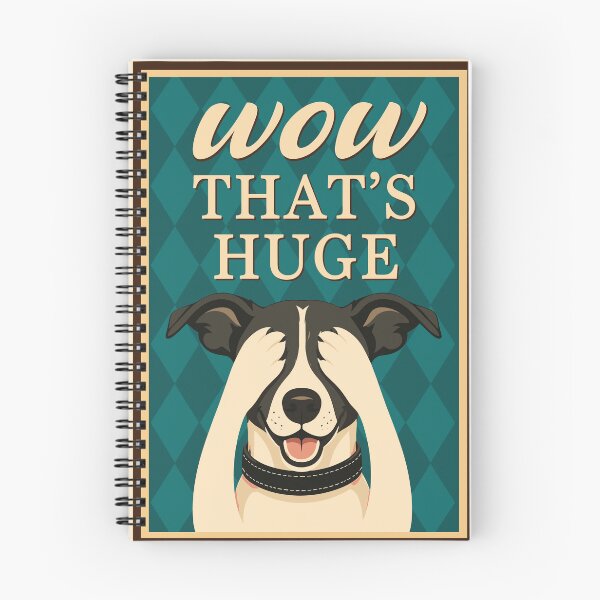 Item preview, Wow That's Huge - Funny Dog Peeking Paws Vintage Retro Poster designed and sold by arfindo-indra.