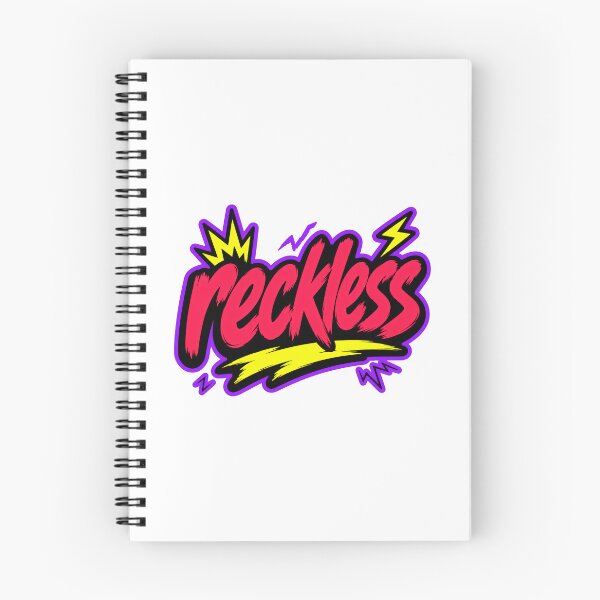 Item preview, Reckless Energetic Neon Typography designed and sold by RedCircleArt.
