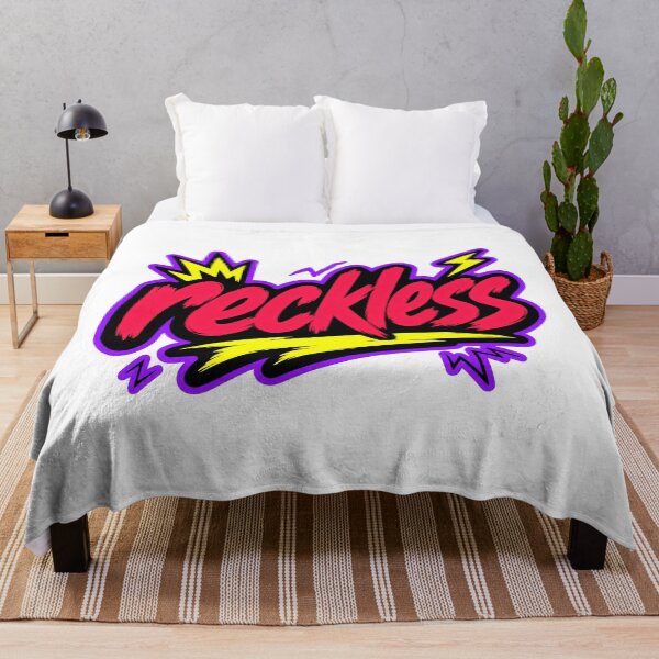 Item preview, Reckless Energetic Neon Typography designed and sold by RedCircleArt.