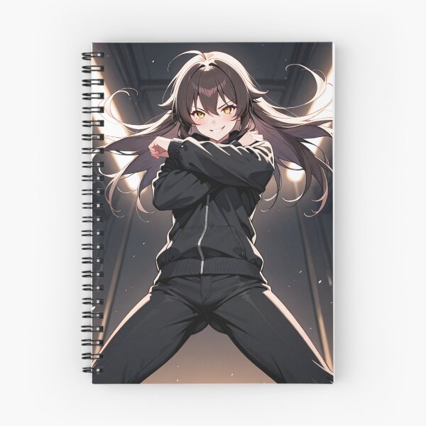 Item preview, Manga - Female Character in Action, Modern Cyberpunk Aesthetic designed and sold by AnimeShin.