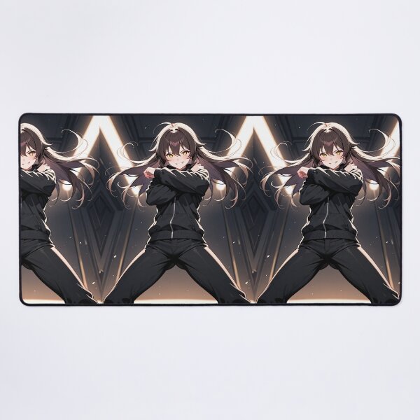 Item preview, Manga - Female Character in Action, Modern Cyberpunk Aesthetic designed and sold by AnimeShin.