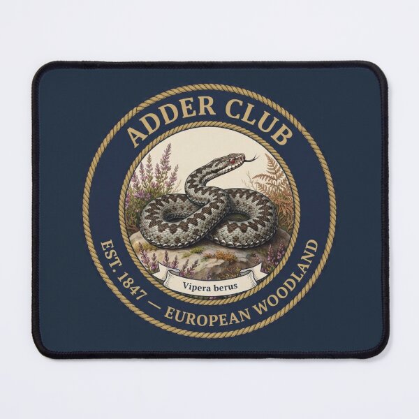 Item preview, Adder Club Vintage Badge European Woodland Wildlife designed and sold by CalmCapy Co.