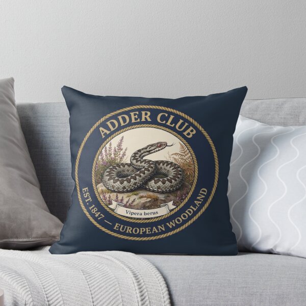 Item preview, Adder Club Vintage Badge European Woodland Wildlife designed and sold by CalmCapy Co.