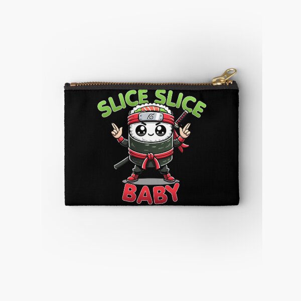 Item preview, Kawaii Sushi Ninja Slice Slice Baby Funny Food Pun designed and sold by Karma Design.