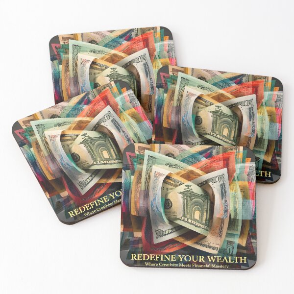 Item preview, Redefine Your Wealth Origami Currency Poster: International Banknote Flower Canvas designed and sold by Creative-RE.