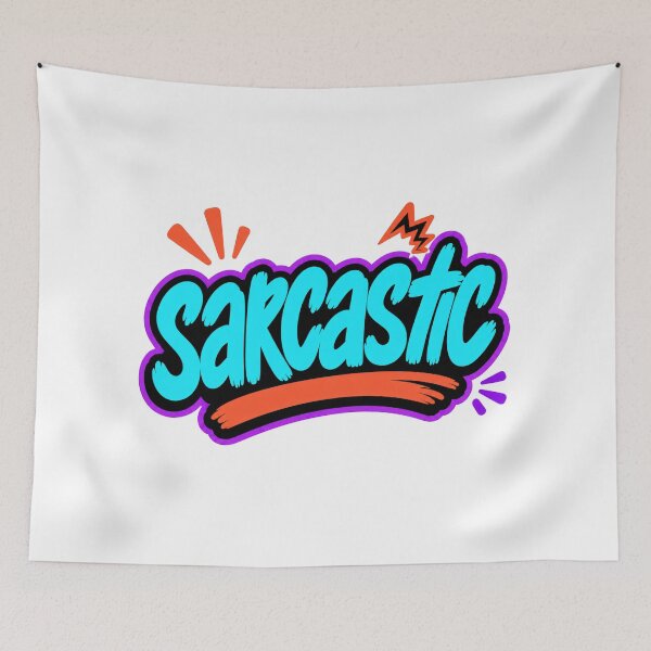 Item preview, Sarcastic Colorful Attitude Typography designed and sold by RedCircleArt.