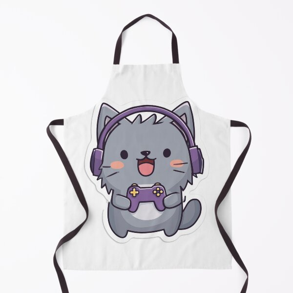 Item preview, Gamer Cat Cute Kawaii Gaming Kitty Headphones designed and sold by StickerMan17.
