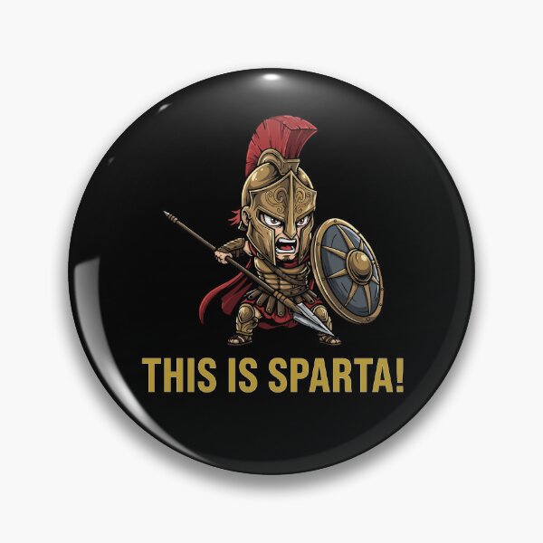 Item preview, This is Sparta - Kawaii Spartan Warrior Greek Meme designed and sold by Karma Design.