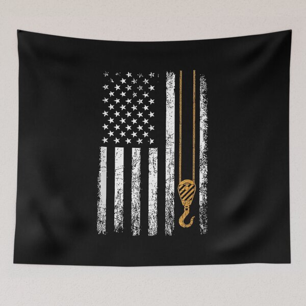 Item preview, Crane Operator US American Flag designed and sold by goombi-creative.