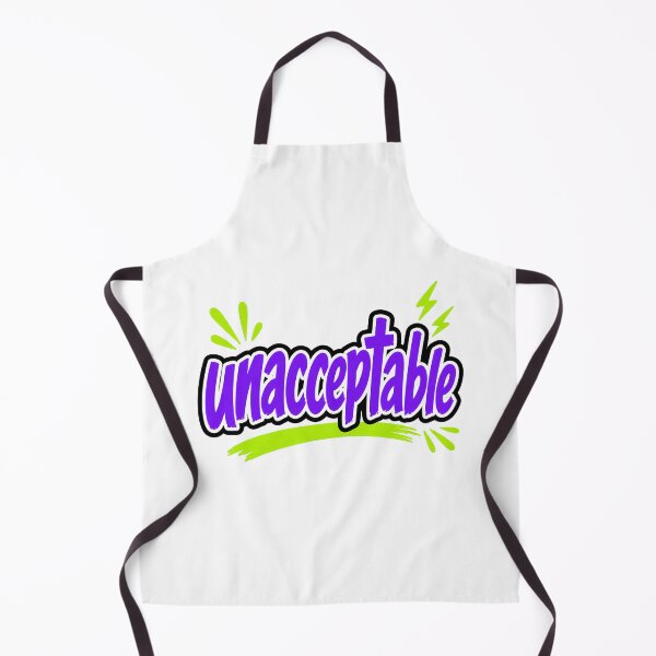 Item preview, Unacceptable Bold Reaction Typography designed and sold by RedCircleArt.