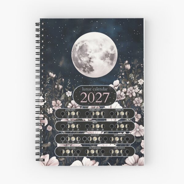 Item preview, Lunar Calendar 2027 Boho Full Moon designed and sold by Thunderg1rl.