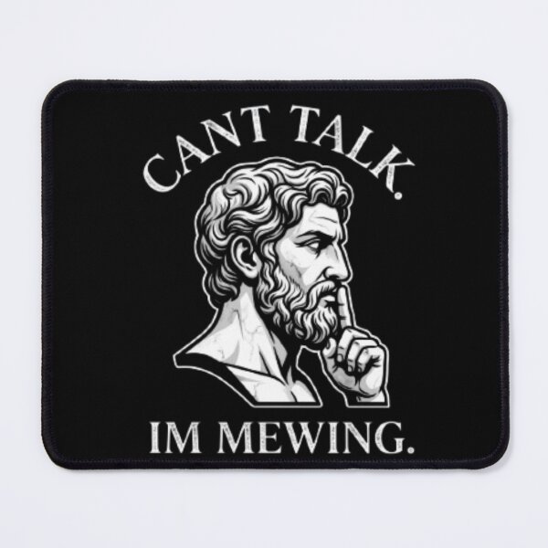 Item preview, Stoic Statue Mewing Meme - Minimalist Cant Talk Im Mewing Graphic designed and sold by OLLI_STORE.
