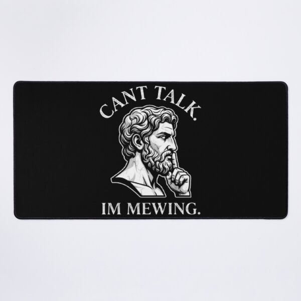 Item preview, Stoic Statue Mewing Meme - Minimalist Cant Talk Im Mewing Graphic designed and sold by OLLI_STORE.