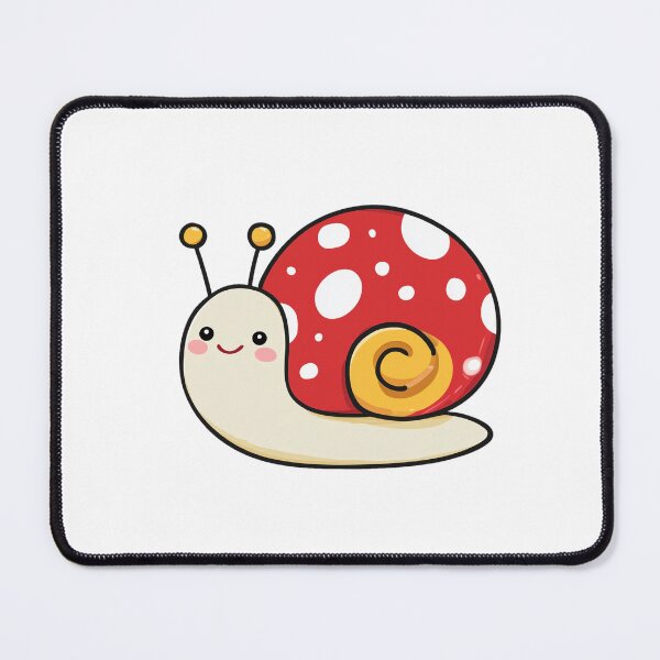 Item preview, Mushroom Snail Cute Cottagecore Kawaii designed and sold by StickerMan17.