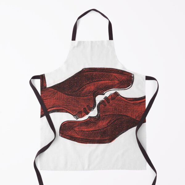 Item preview, Red Flamenco Shoes – Cross‑Hatched Illustration designed and sold by WorldOFaMillion.