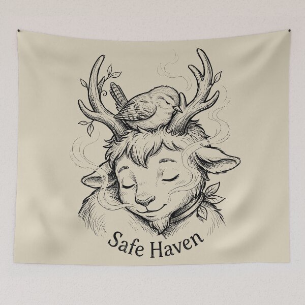 Item preview, Antler Nest - Cute Faun designed and sold by bapupa.