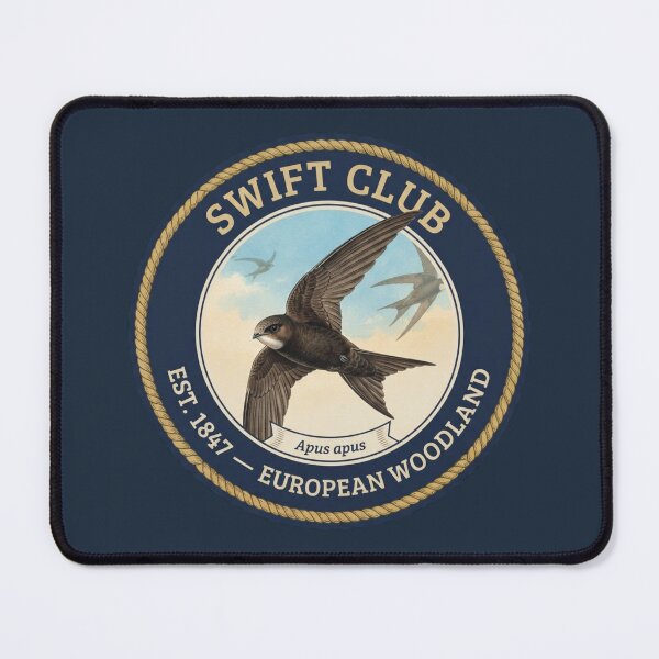Item preview, Swift Club Vintage Badge European Woodland Wildlife designed and sold by CalmCapy Co.