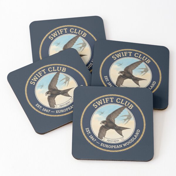 Item preview, Insignia vintage del Swift Club con motivos de la fauna del bosque europeo. designed and sold by CalmCapy Co.