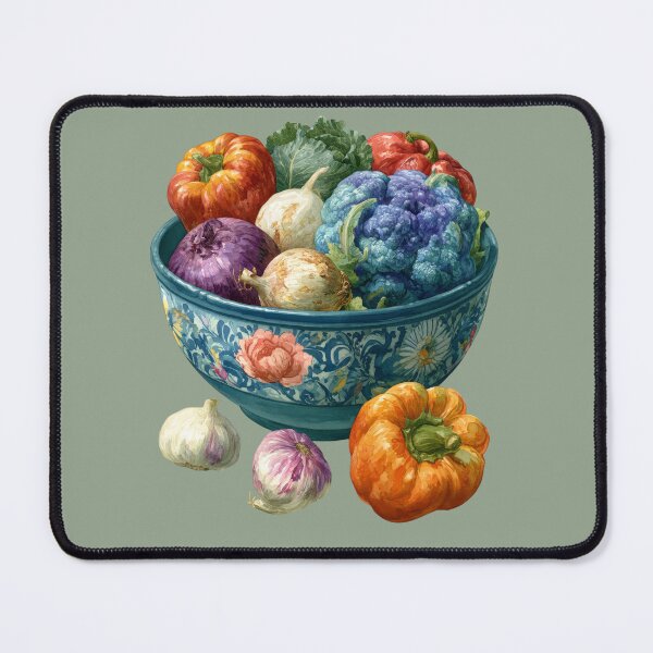 Item preview, Rustic Harvest Vegetable Bowl Watercolor PNG designed and sold by MythicMood.