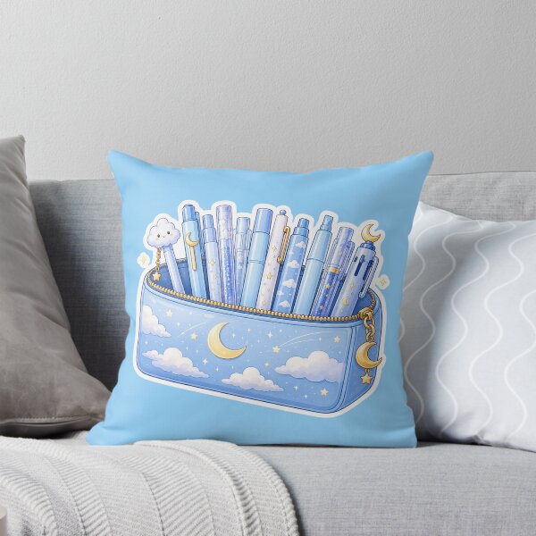 Item preview, Cute Kawaii Cloud Pencil Case Sticker designed and sold by Christiana-Art.