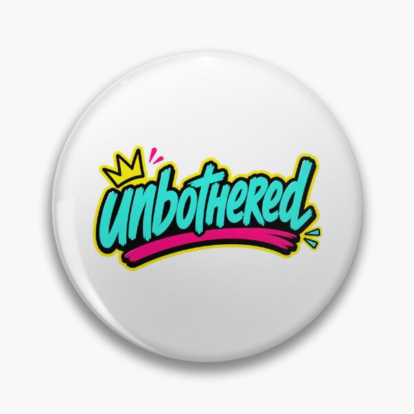 Item preview, Unbothered Calm Attitude Typography designed and sold by RedCircleArt.
