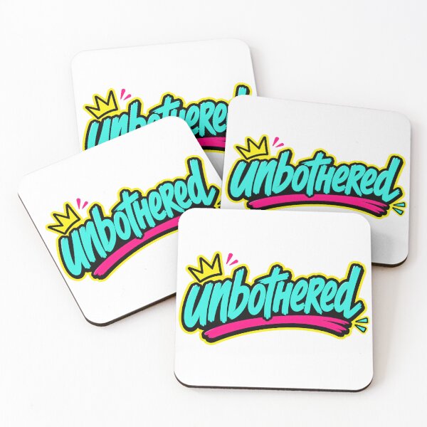 Item preview, Unbothered Calm Attitude Typography designed and sold by RedCircleArt.