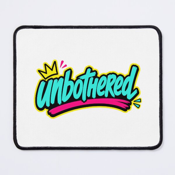 Item preview, Unbothered Calm Attitude Typography designed and sold by RedCircleArt.