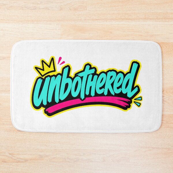 Item preview, Unbothered Calm Attitude Typography designed and sold by RedCircleArt.