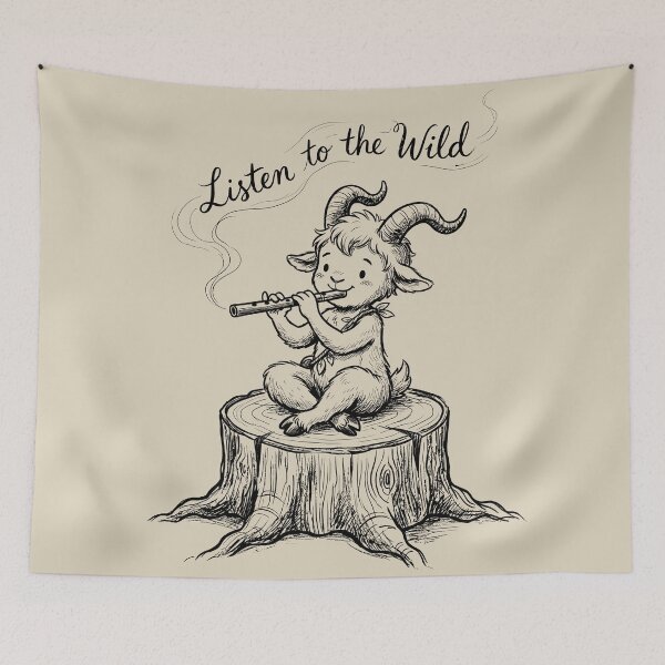 Item preview, Piping Peace - Cute Faun designed and sold by bapupa.