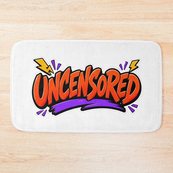 Item preview, Uncensored Rebellious Neon Typography designed and sold by RedCircleArt.