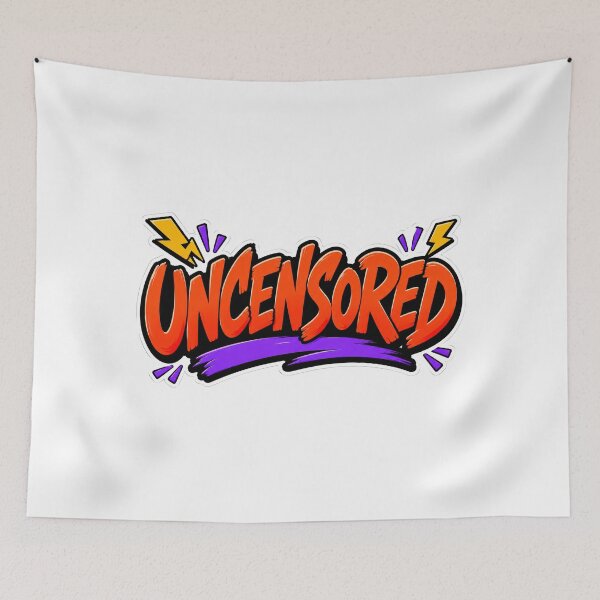 Item preview, Uncensored Rebellious Neon Typography designed and sold by RedCircleArt.