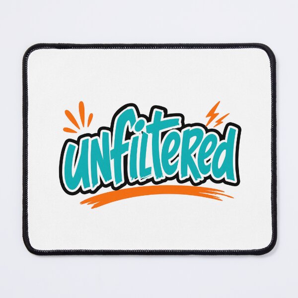 Item preview, Unfiltered Honest Statement Word Art designed and sold by RedCircleArt.