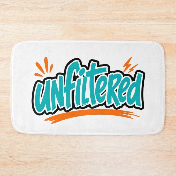Item preview, Unfiltered Honest Statement Word Art designed and sold by RedCircleArt.