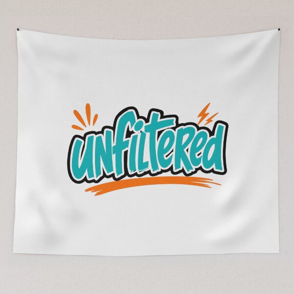Item preview, Unfiltered Honest Statement Word Art designed and sold by RedCircleArt.
