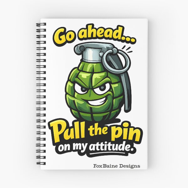 Item preview, pull the pin on my attitude designed and sold by averyshop36.